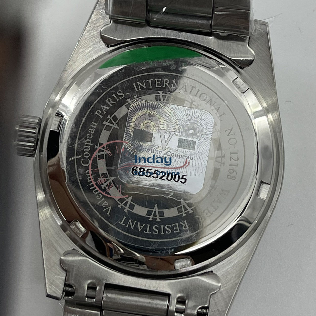 范倫鐵諾 古柏 Coupeau Men's Watch 12168SM-10 Silver Stainless Steel Band