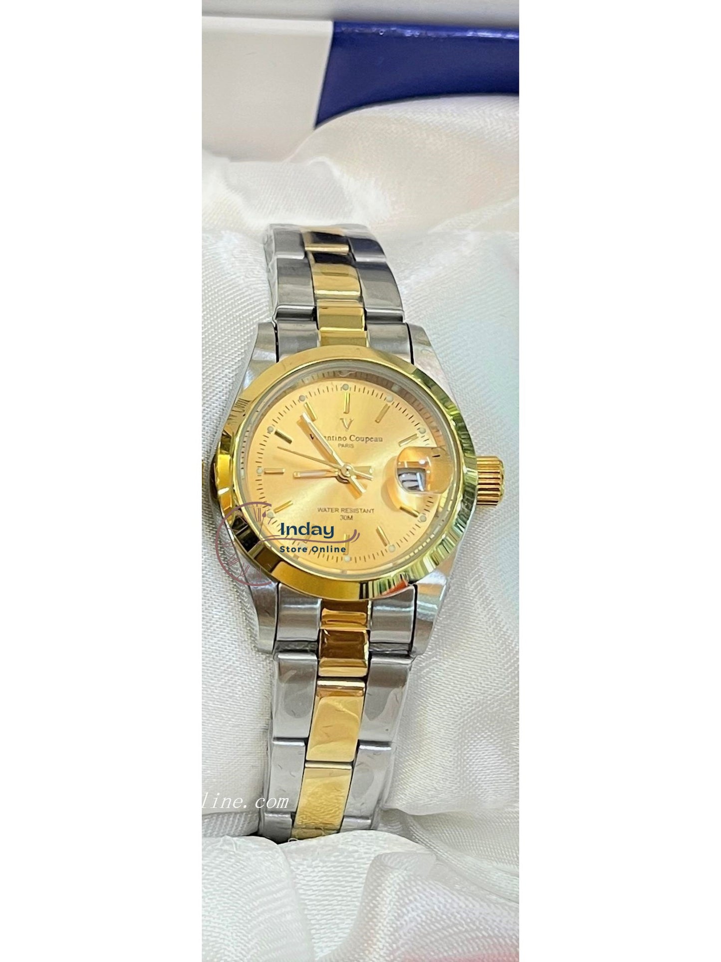 范倫鐵諾 古柏 Coupeau Women's Watch 12168TL-13 Two-Tone Stainless Steel Band