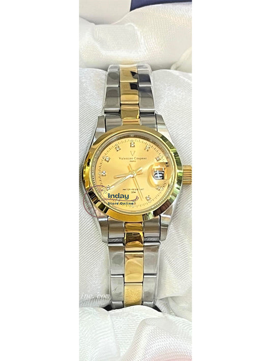 范倫鐵諾 古柏 Coupeau Women's Watch 12168TL-17 Two-Tone Stainless Steel Band