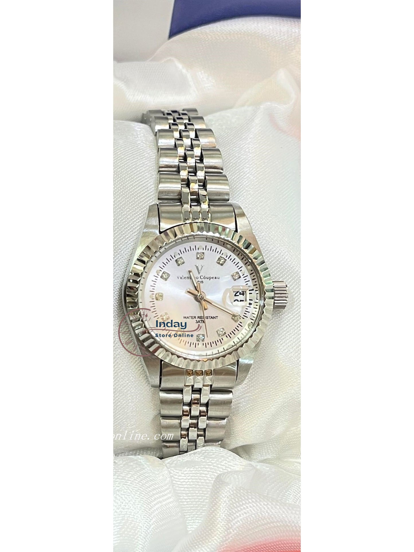 范倫鐵諾 古柏 Coupeau Women's Watch 12169SL-15 Silver Stainless Steel Band