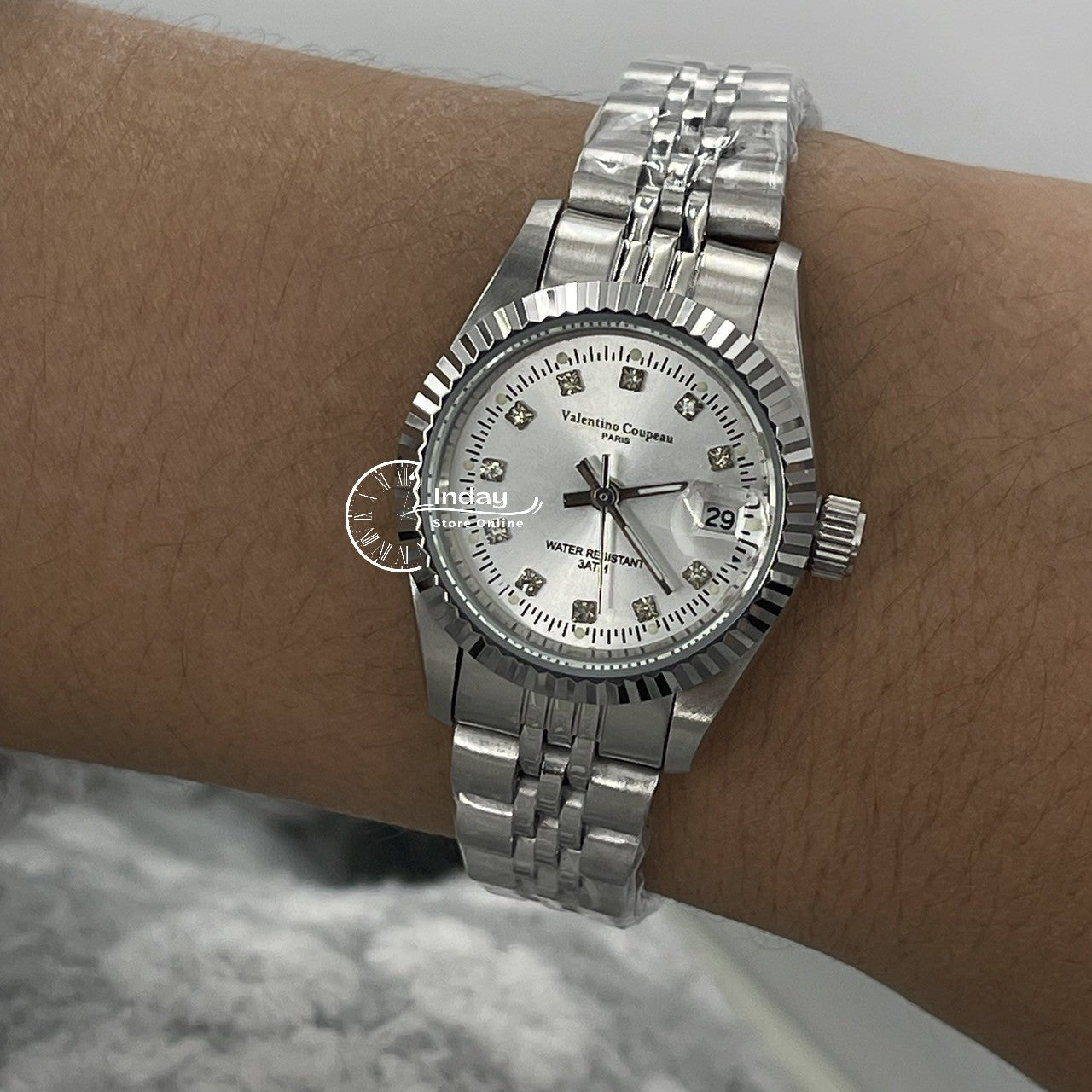 范倫鐵諾 古柏 Coupeau Women's Watch 12169SL-15 Silver Stainless Steel Band
