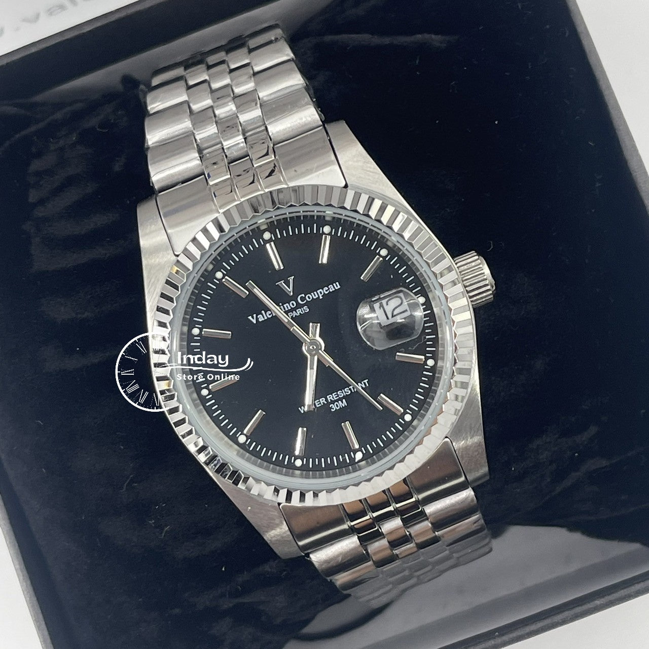 范倫鐵諾 古柏 Coupeau Men's Watch 12169SM-11 Silver Stainless Steel Band