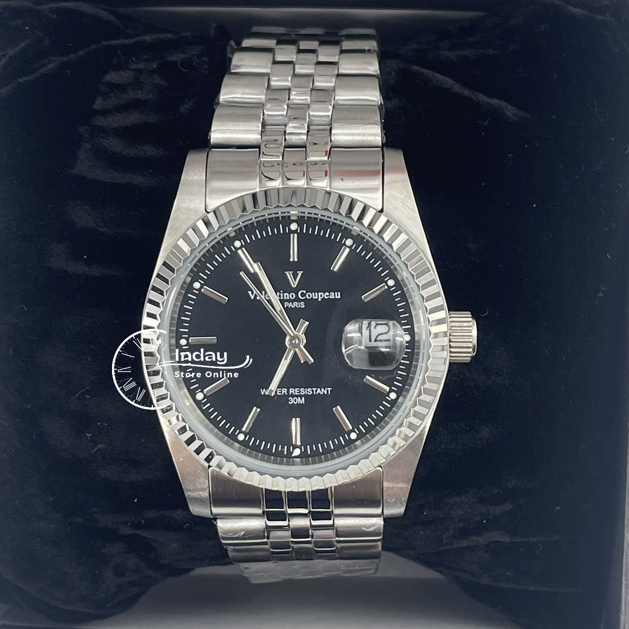 范倫鐵諾 古柏 Coupeau Men's Watch 12169SM-11 Silver Stainless Steel Band