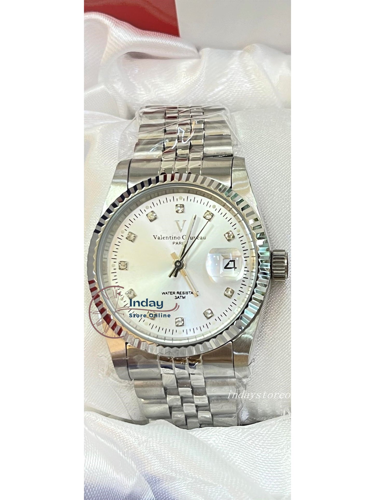 范倫鐵諾 古柏 Coupeau Men's Watch 12169SM-15 Silver Stainless Steel Band