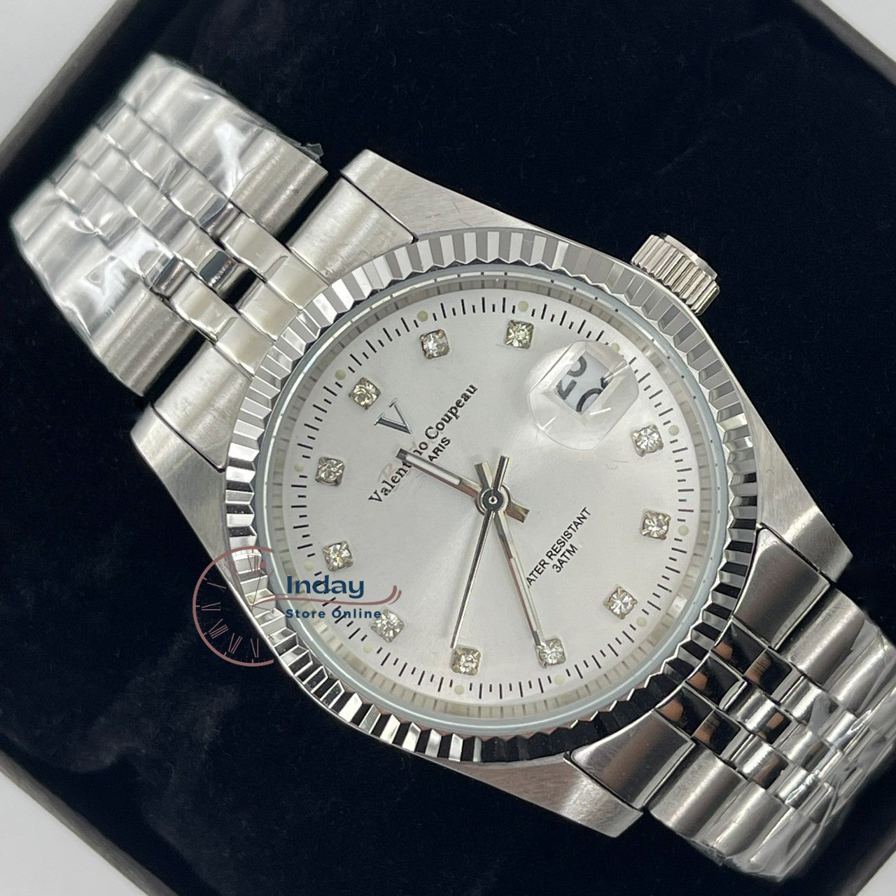 范倫鐵諾 古柏 Coupeau Men's Watch 12169SM-15 Silver Stainless Steel Band