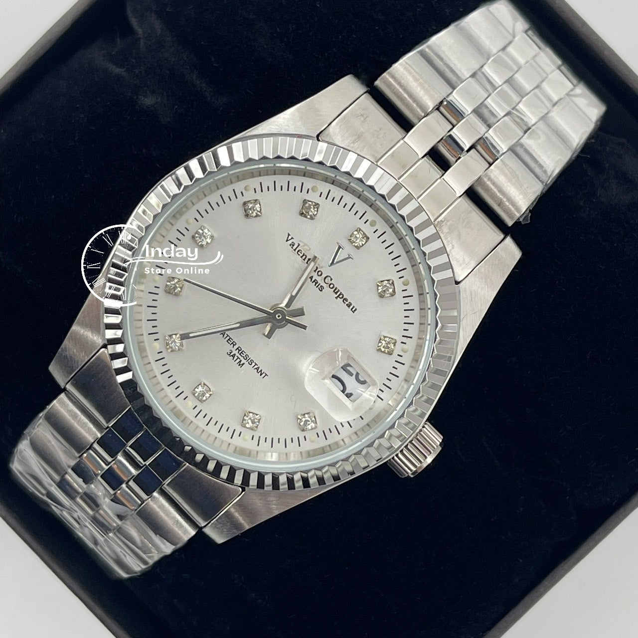 范倫鐵諾 古柏 Coupeau Men's Watch 12169SM-15 Silver Stainless Steel Band