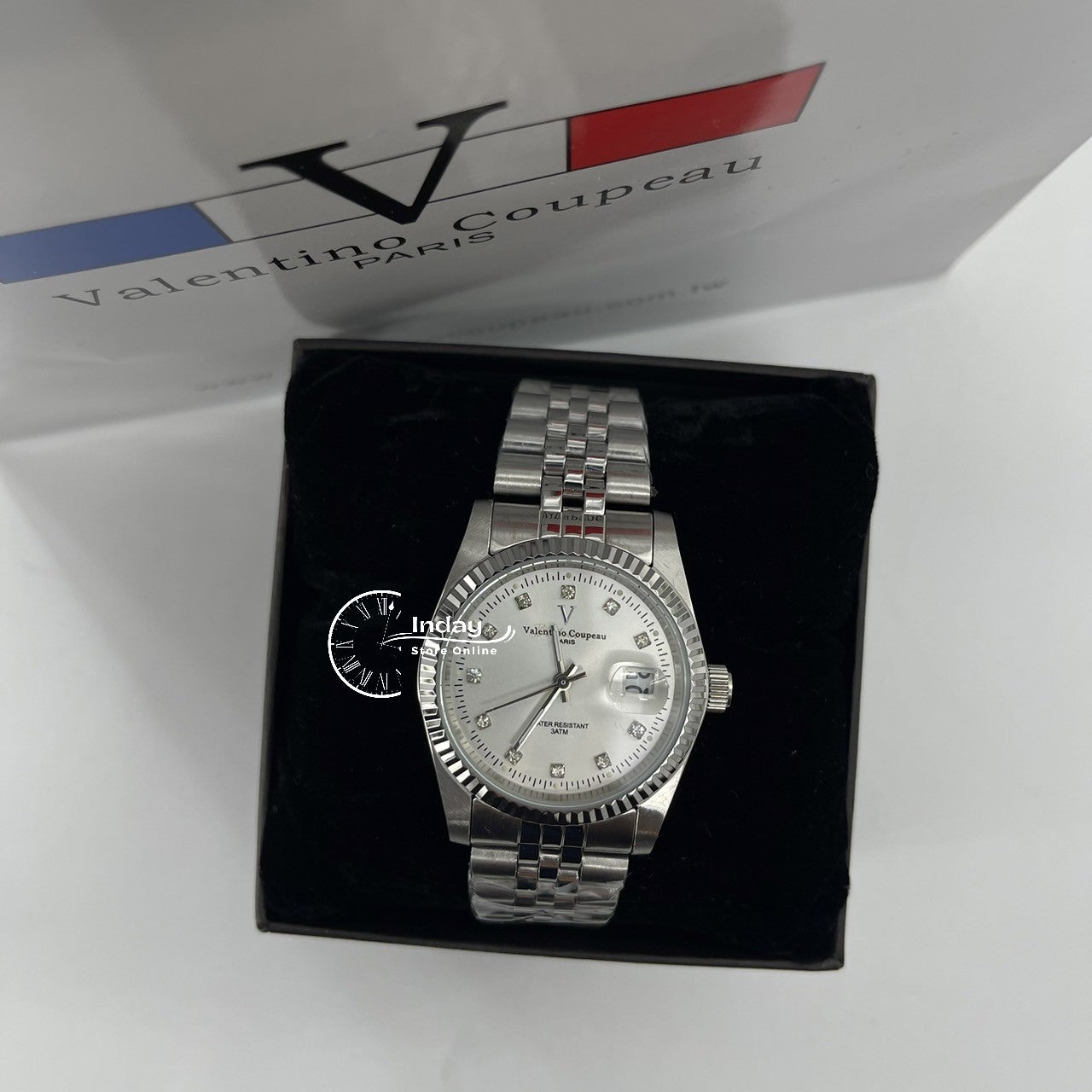 范倫鐵諾 古柏 Coupeau Men's Watch 12169SM-15 Silver Stainless Steel Band