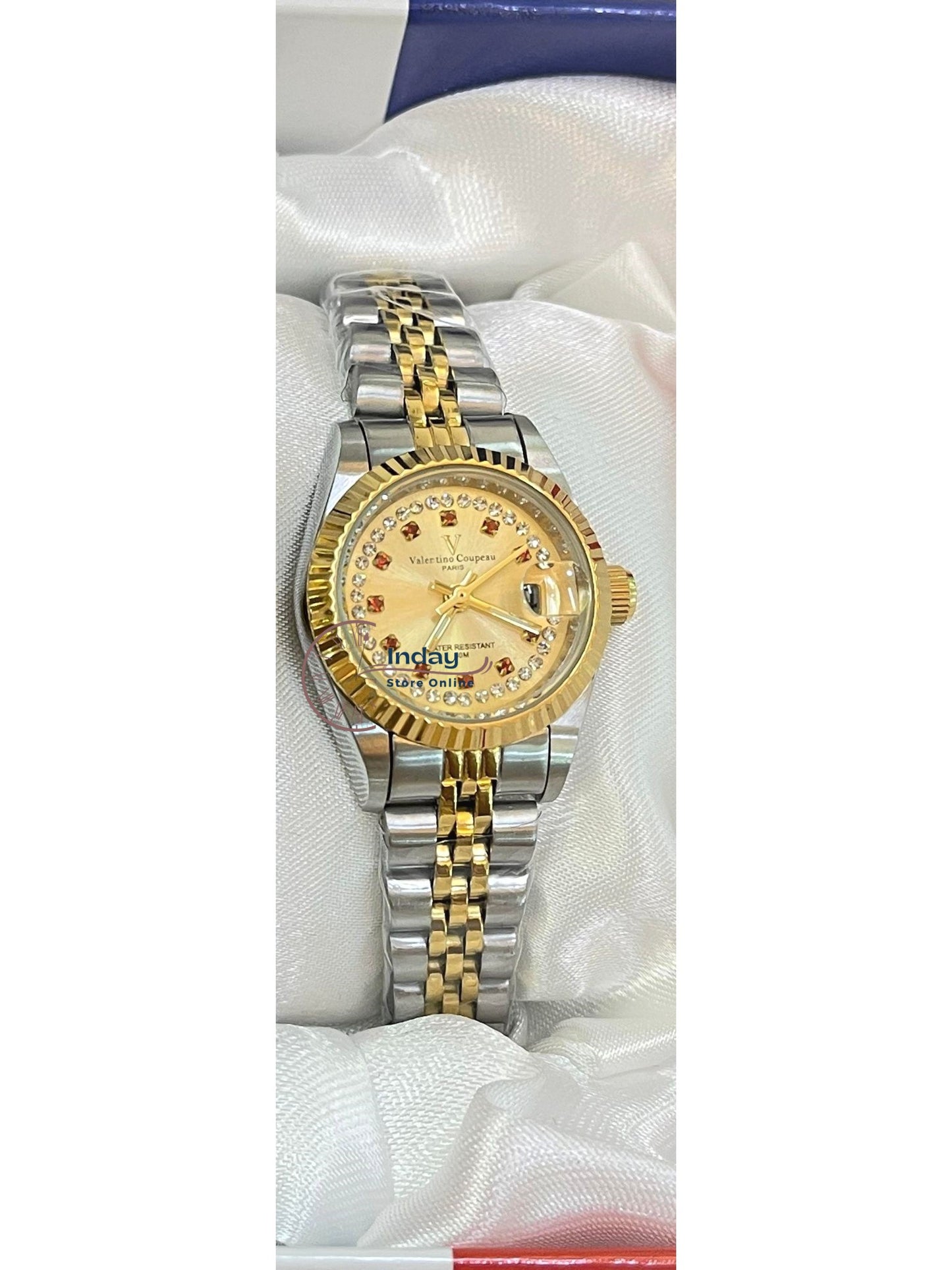 范倫鐵諾 古柏 Coupeau Women's Watch 12169TL-22 Two-Tone Stainless Steel Band