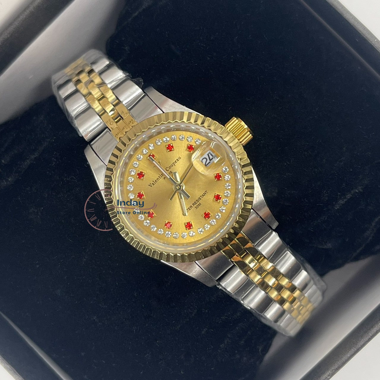 范倫鐵諾 古柏 Coupeau Women's Watch 12169TL-22 Two-Tone Stainless Steel Band