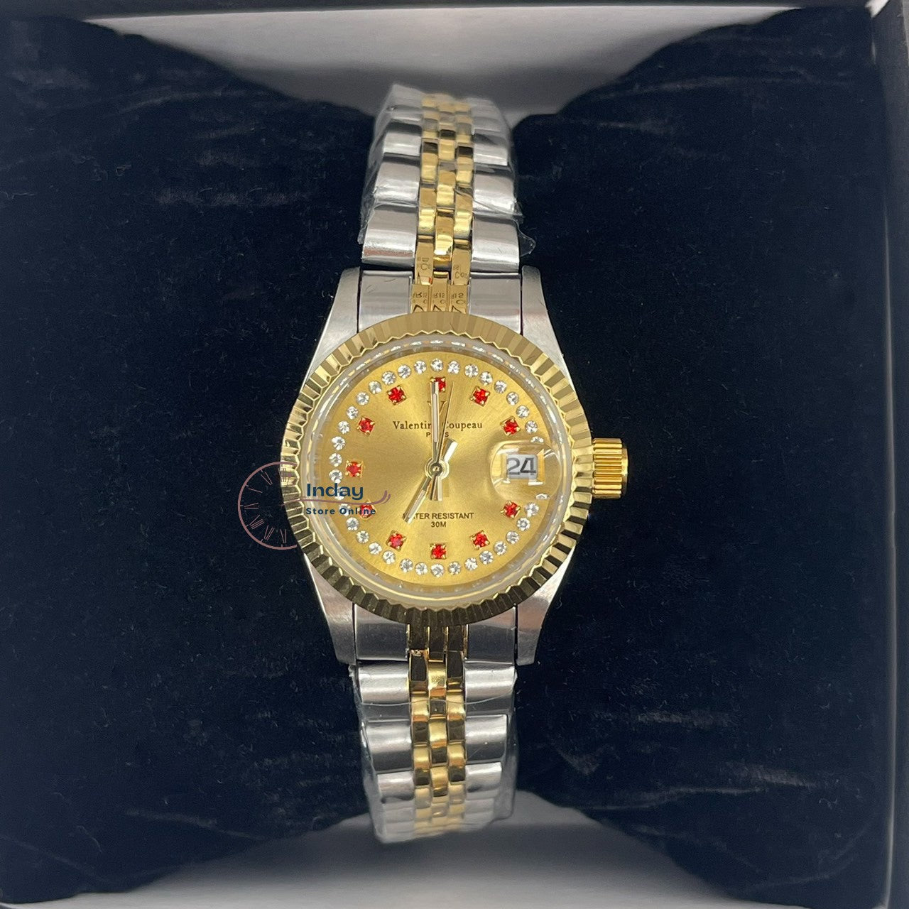 范倫鐵諾 古柏 Coupeau Women's Watch 12169TL-22 Two-Tone Stainless Steel Band