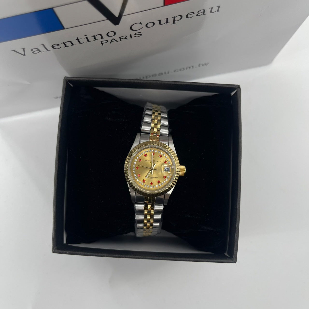 范倫鐵諾 古柏 Coupeau Women's Watch 12169TL-22 Two-Tone Stainless Steel Band