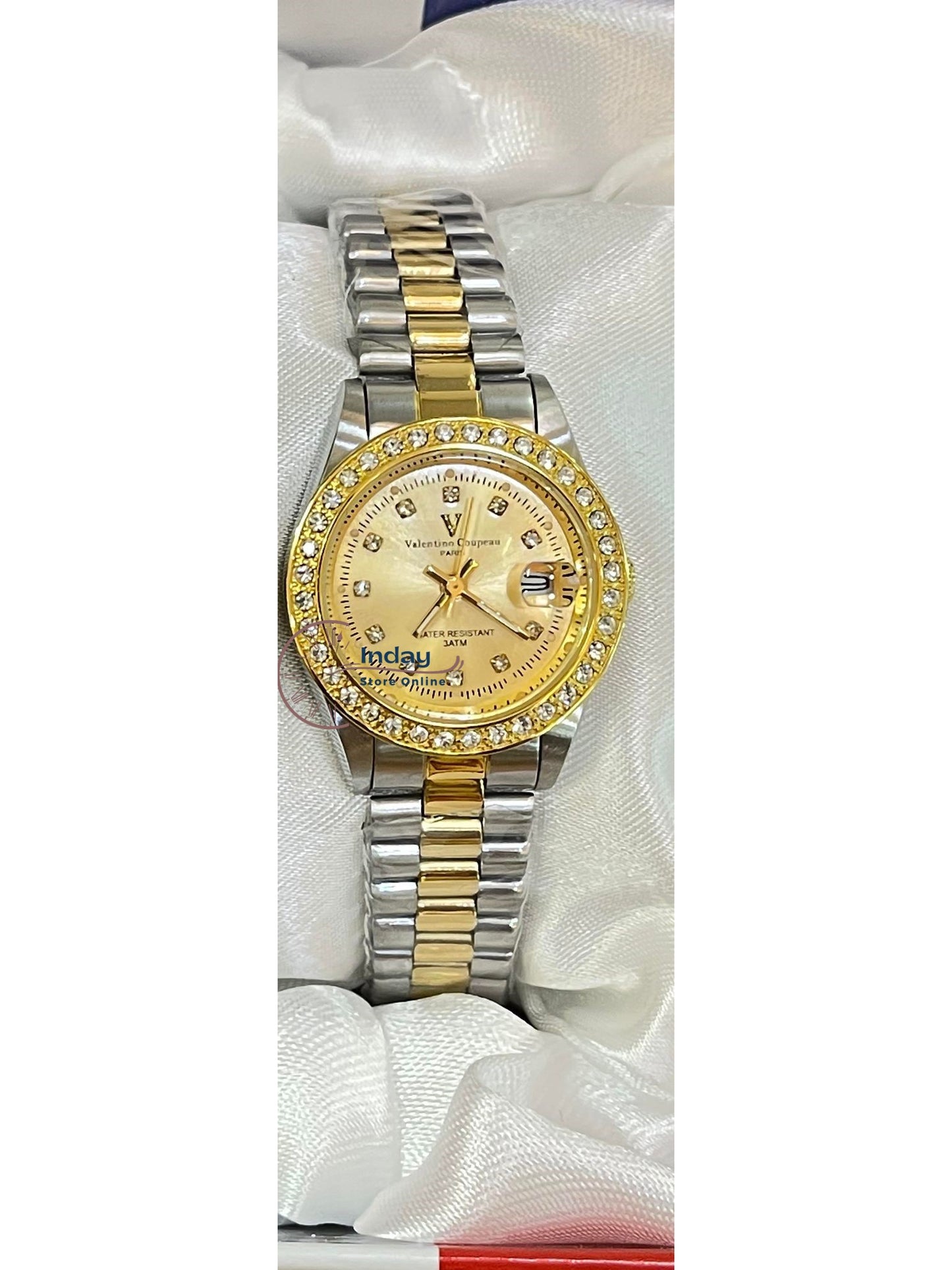 范倫鐵諾 古柏 Coupeau Women's Watch 12170TL-17 Two-Tone Stainless Steel Band