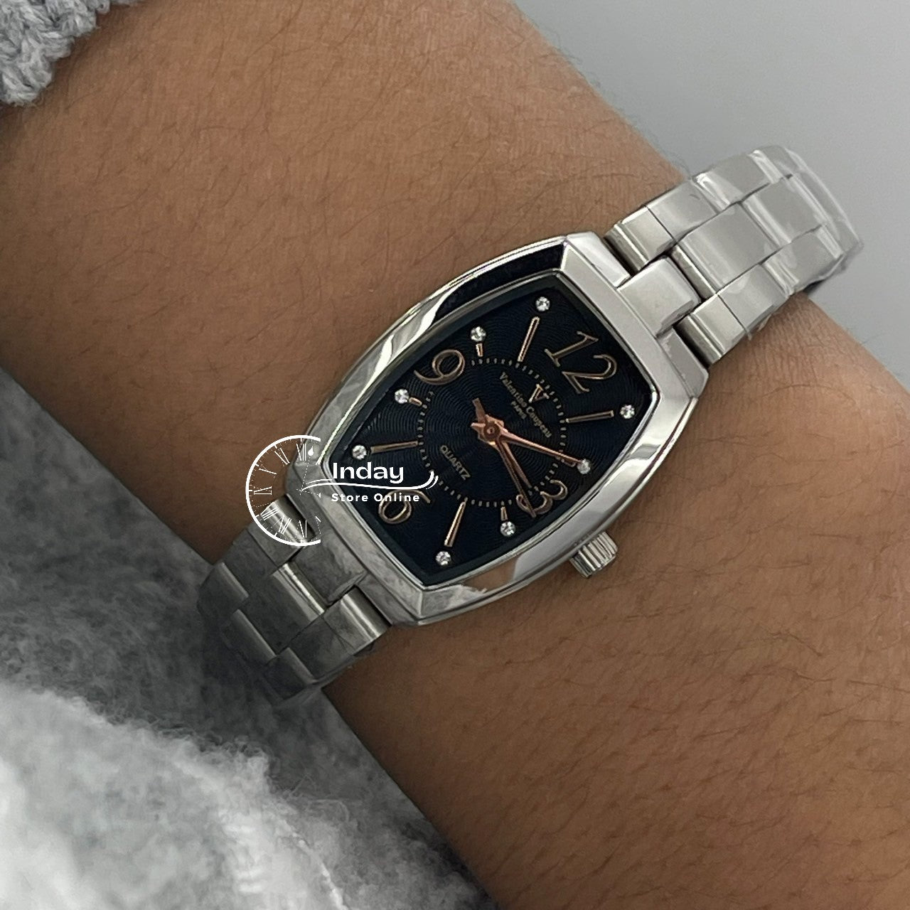 范倫鐵諾 古柏 Coupeau Women's Watch 61268G-2 Silver Stainless Steel Band