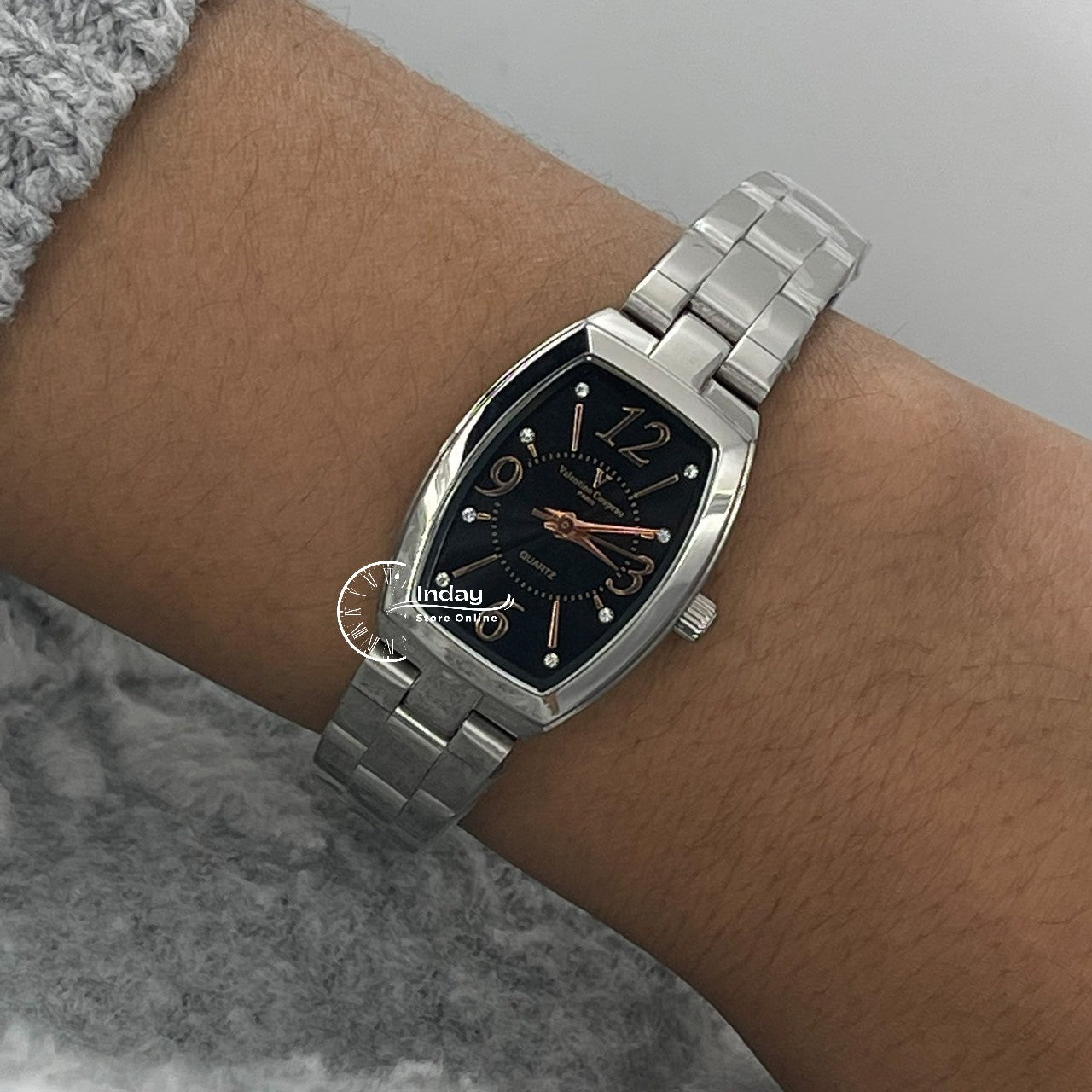 范倫鐵諾 古柏 Coupeau Women's Watch 61268G-2 Silver Stainless Steel Band