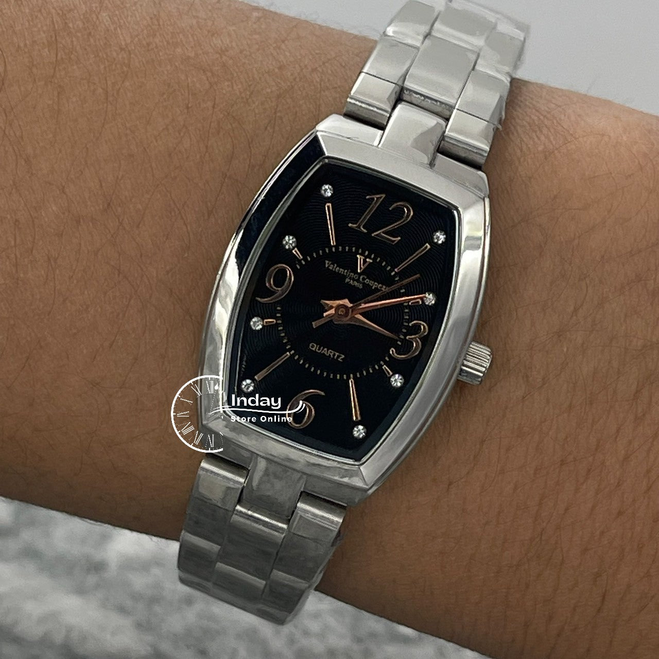 范倫鐵諾 古柏 Coupeau Women's Watch 61268G-2 Silver Stainless Steel Band