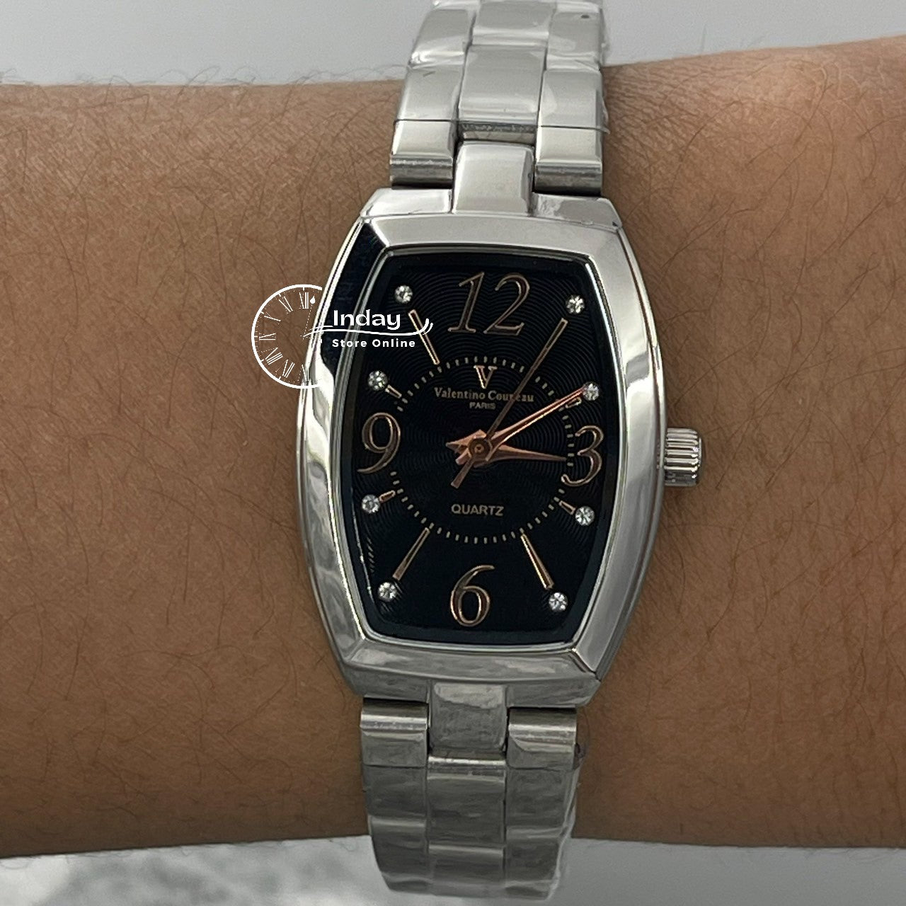 范倫鐵諾 古柏 Coupeau Women's Watch 61268G-2 Silver Stainless Steel Band