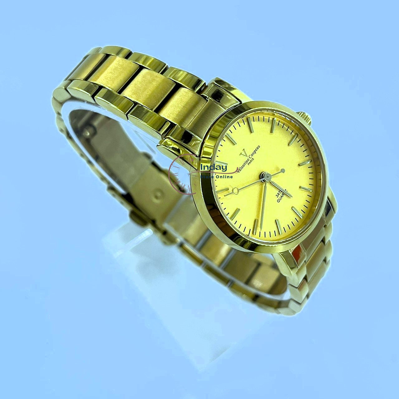范倫鐵諾 古柏 Coupeau Women's Watch 61576AAKL Gold Tone Stainless Steel Band