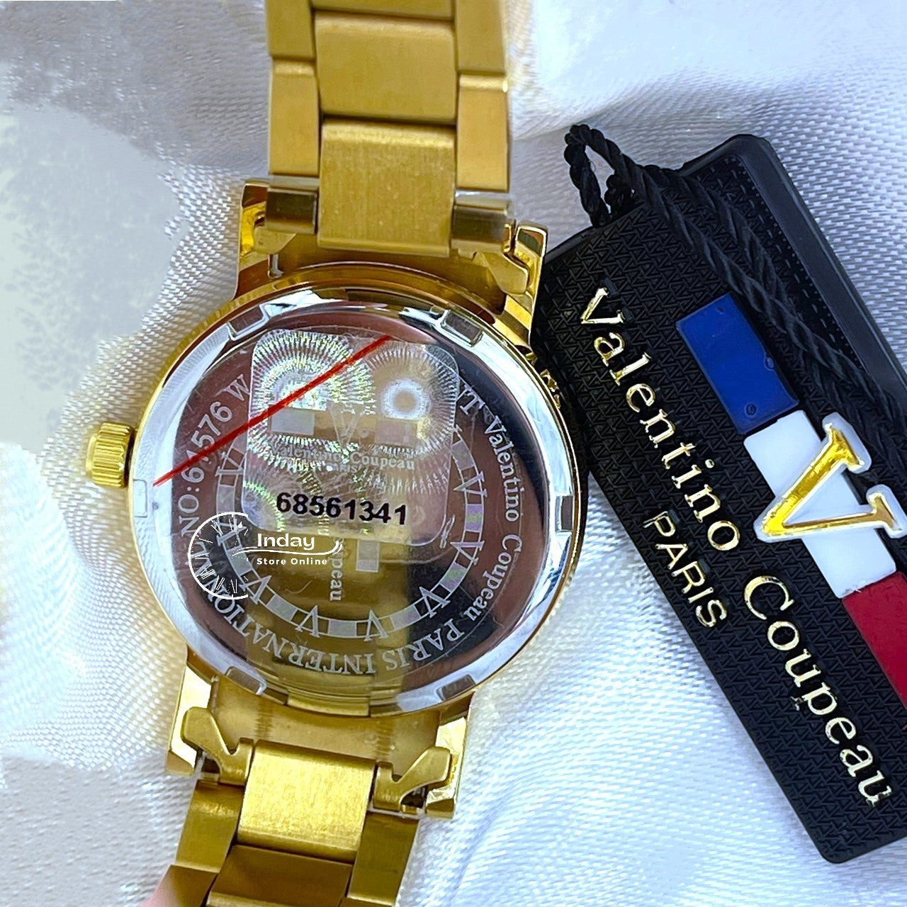 范倫鐵諾 古柏 Coupeau Women's Watch 61576AAKL Gold Tone Stainless Steel Band