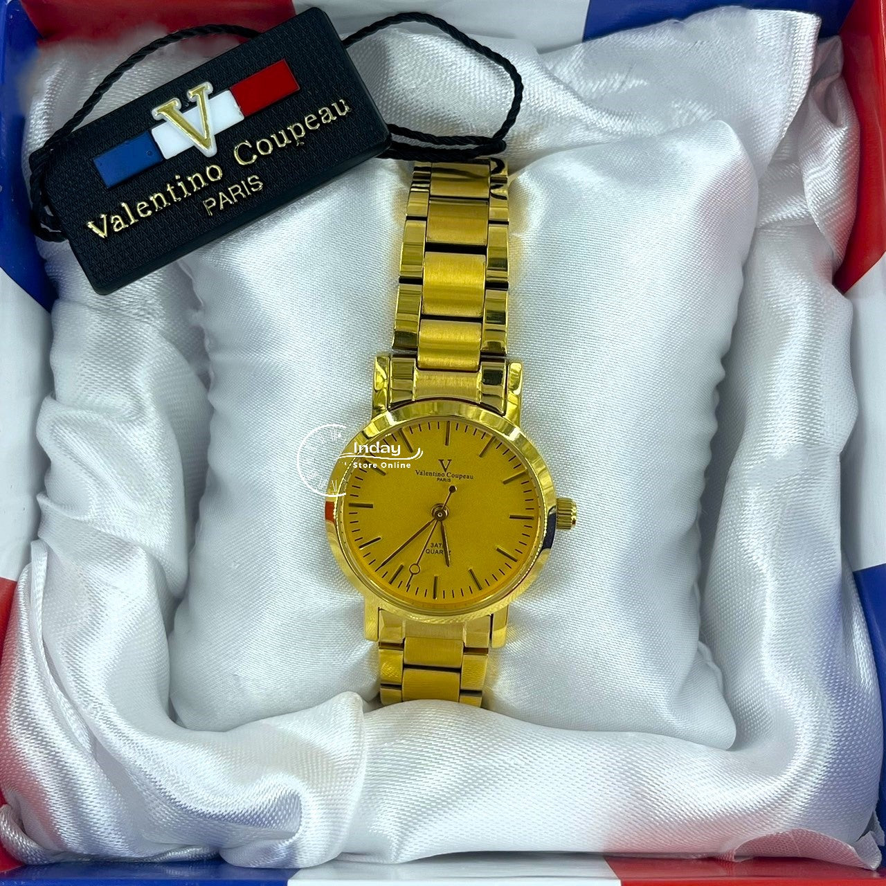 范倫鐵諾 古柏 Coupeau Women's Watch 61576AAKL Gold Tone Stainless Steel Band