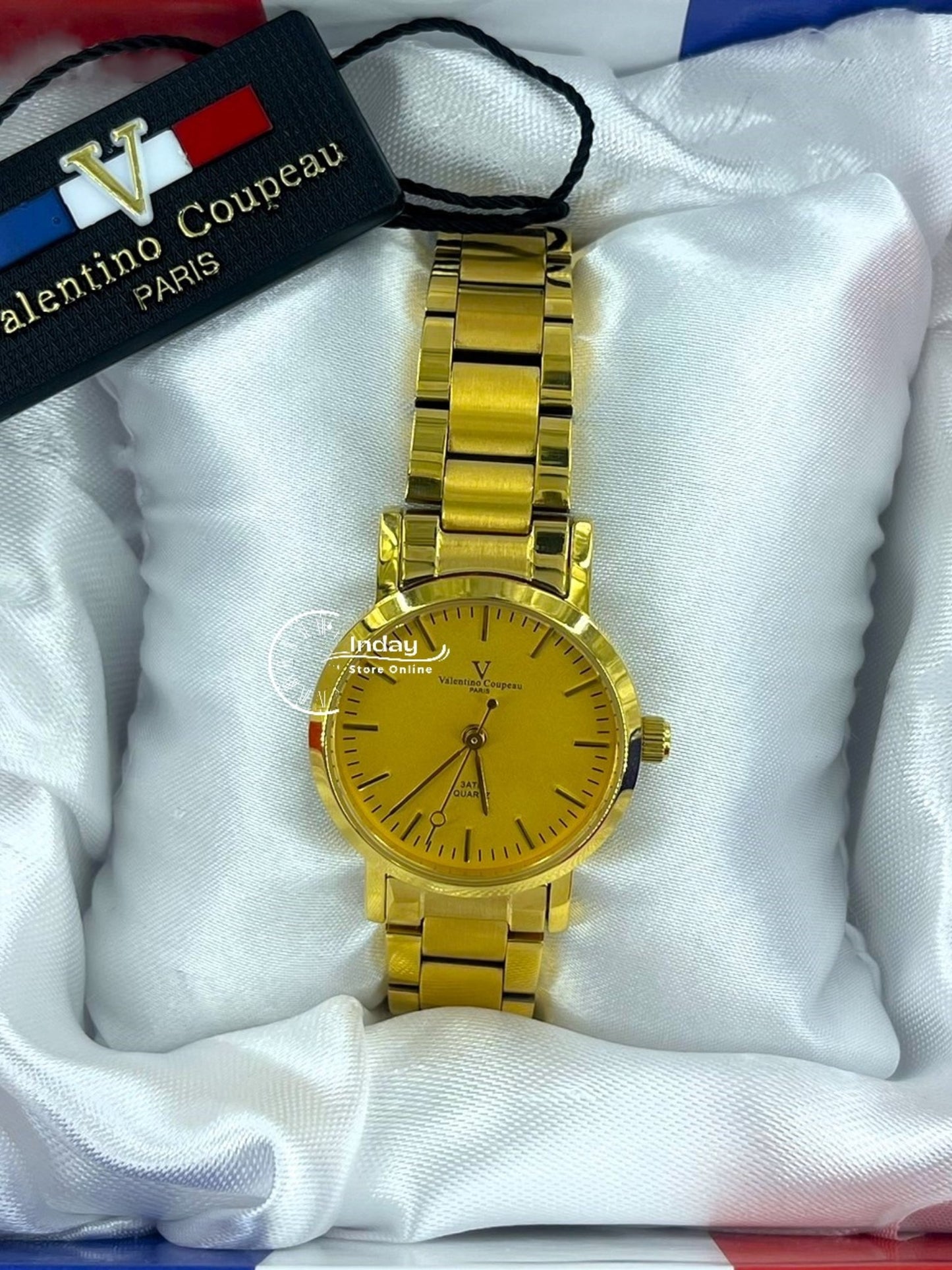 范倫鐵諾 古柏 Coupeau Women's Watch 61576AAKL Gold Tone Stainless Steel Band