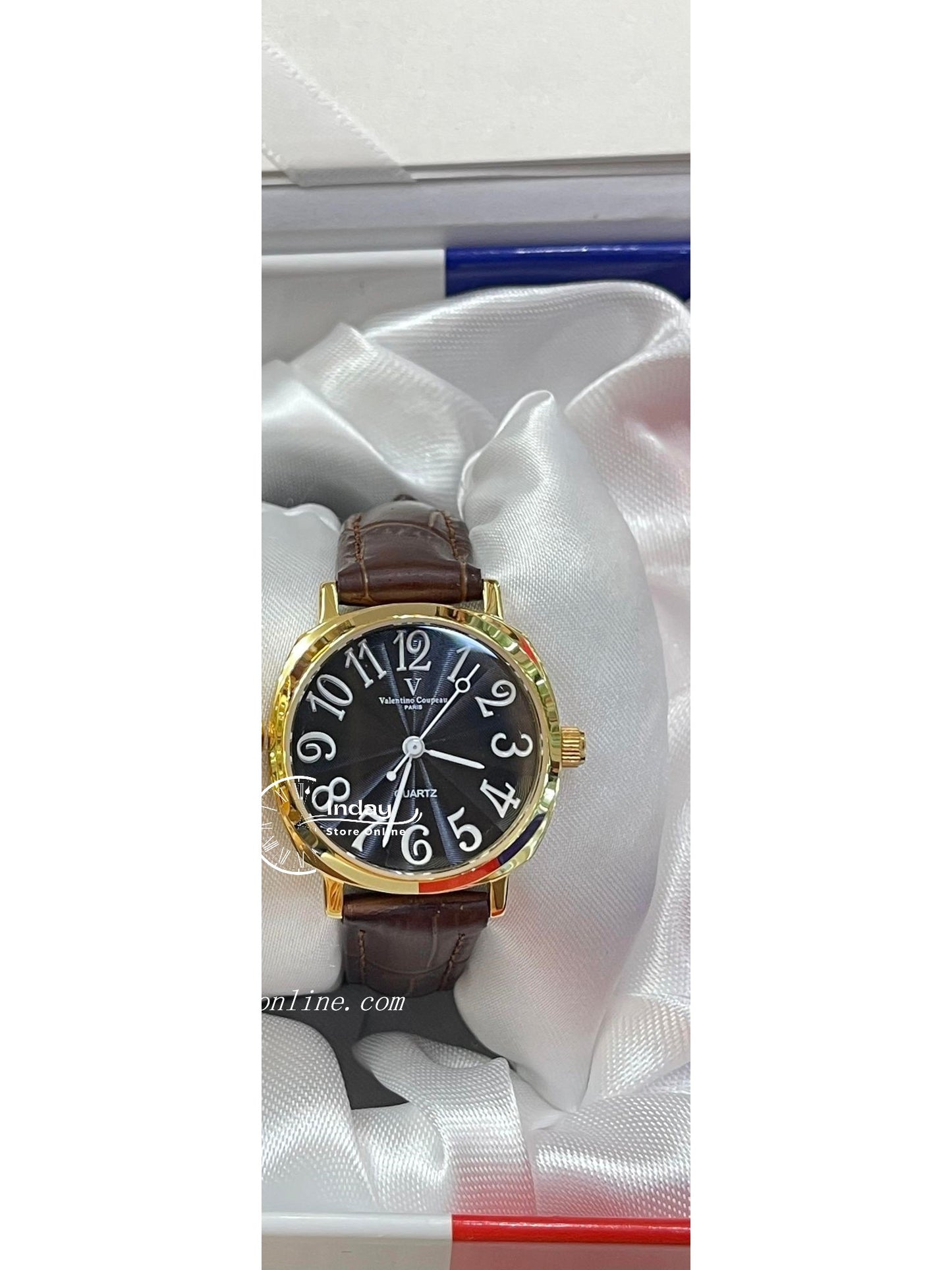 范倫鐵諾 古柏 Coupeau Women's Watch 61601KL-3 Genuine Leather Strap
