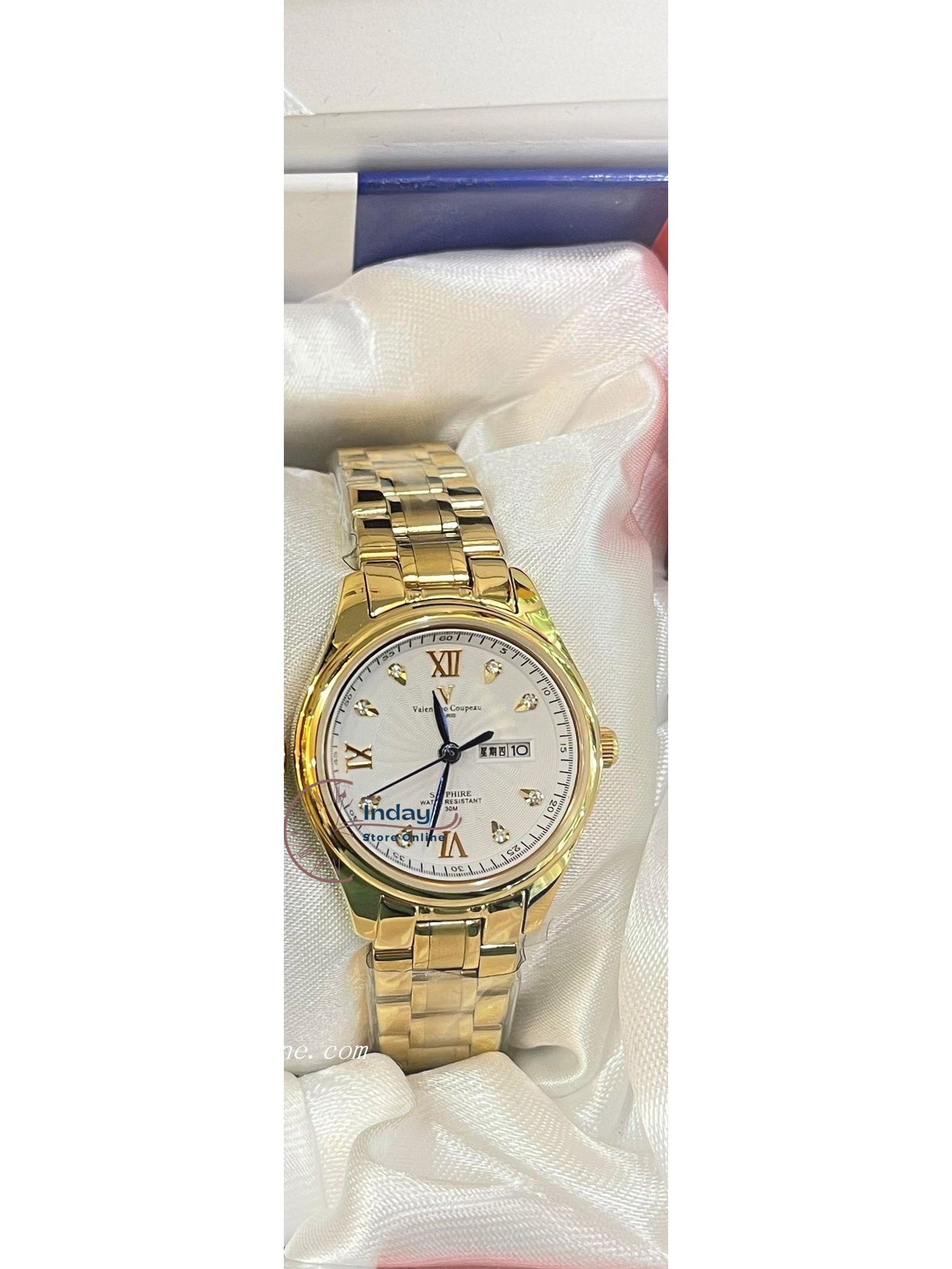 范倫鐵諾 古柏 Coupeau Women's Watch 61607KAL-1 Gold Tone Stainless Steel Band
