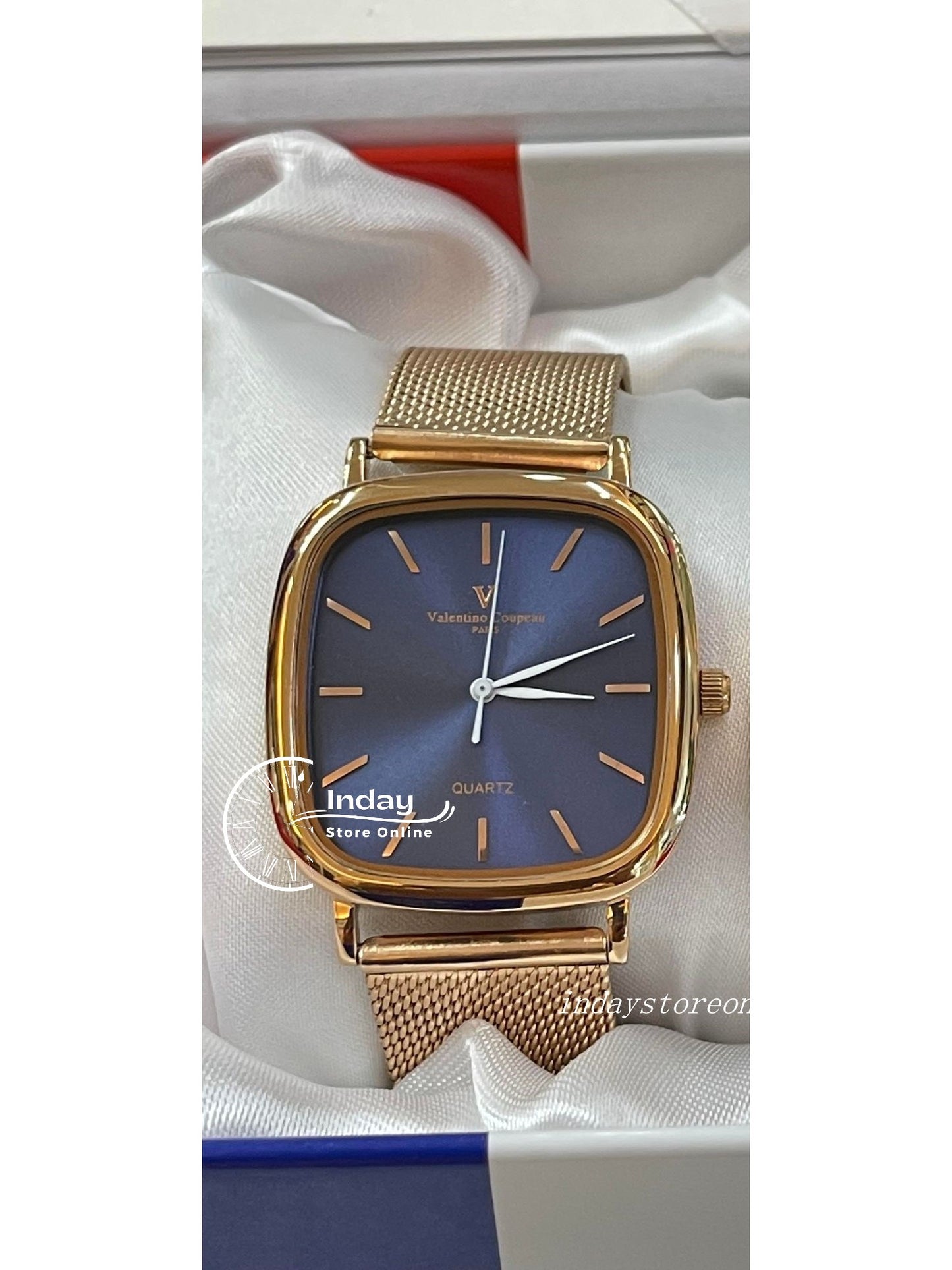 范倫鐵諾 古柏 Coupeau Men's Watch 61610AR-3M Gold Adjustable Strap