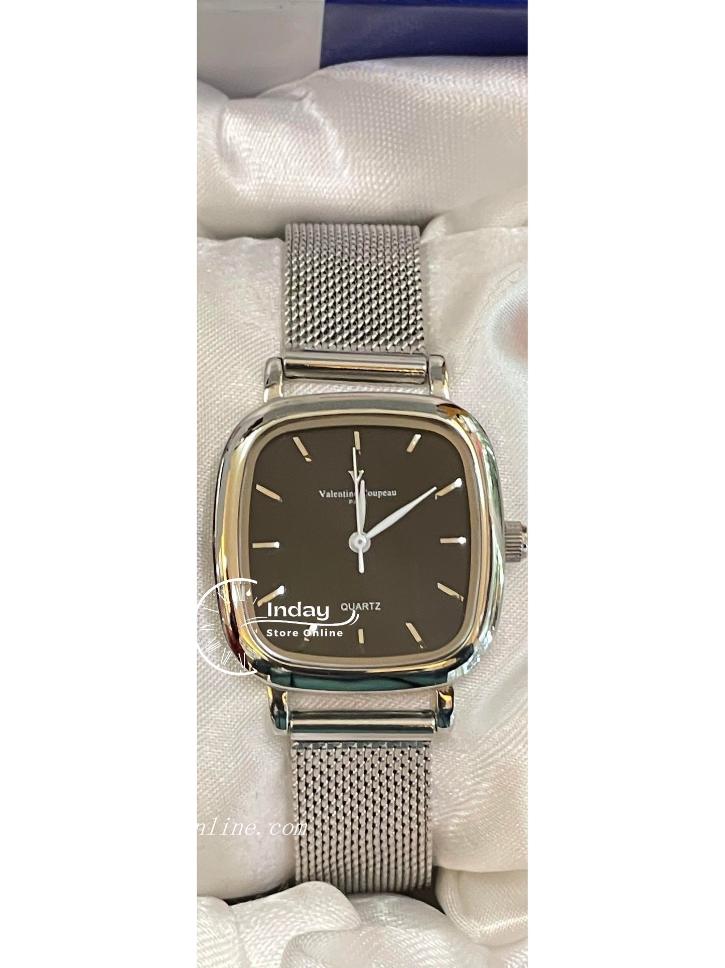范倫鐵諾 古柏 Coupeau Women's Watch 61610AS-2L Silver Adjustable Strap
