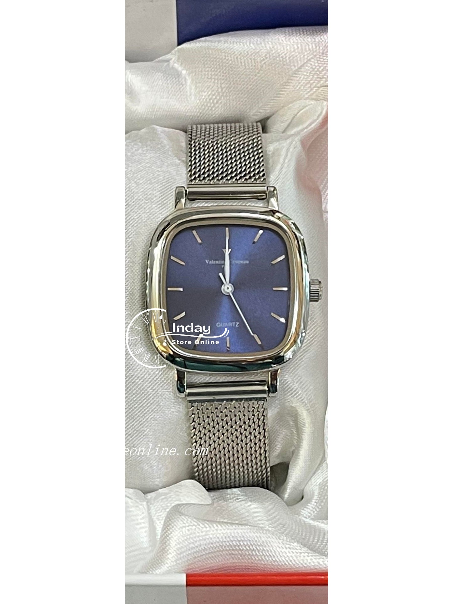 范倫鐵諾 古柏 Coupeau Women's Watch 61610AS-3L Silver Adjustable Strap