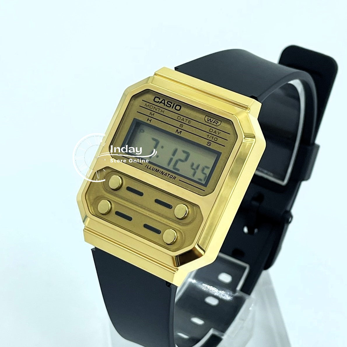 Casio Vintage Women's Watch A100WEFG-9A Resin Band Resin Glass