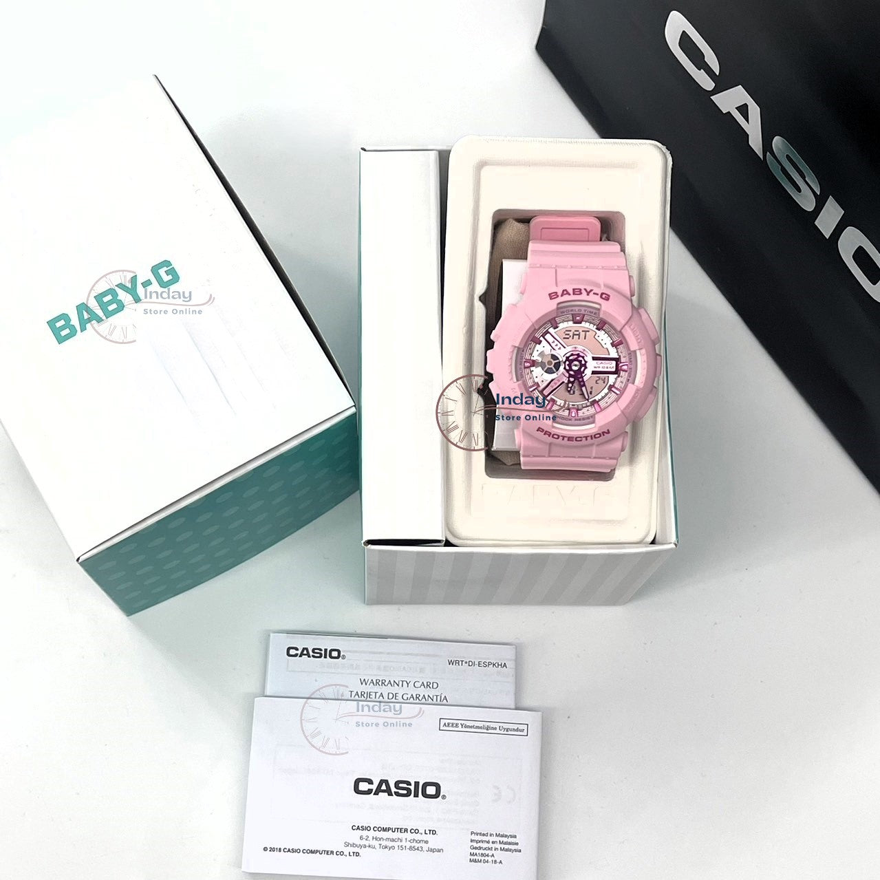 Casio Baby-G Women's Watch BA-110YK-4A Resin Band Shock Resistant Mineral Glass