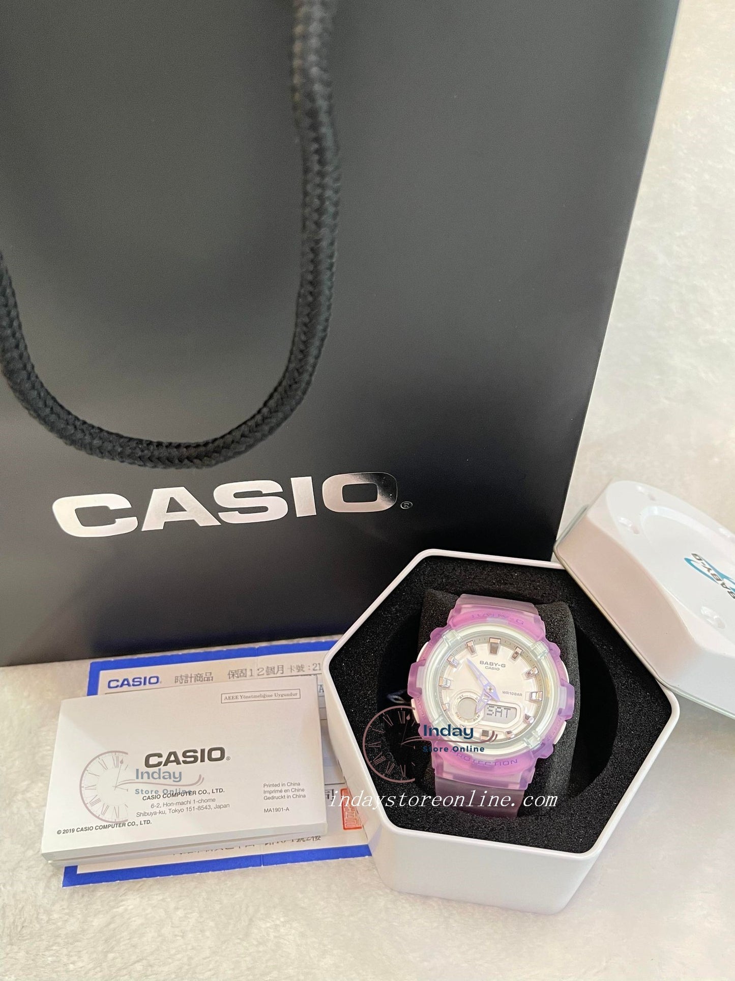 Casio Baby-G Women's Watch BGA-280-6A Resin Band Mineral Glass Shock Resistant