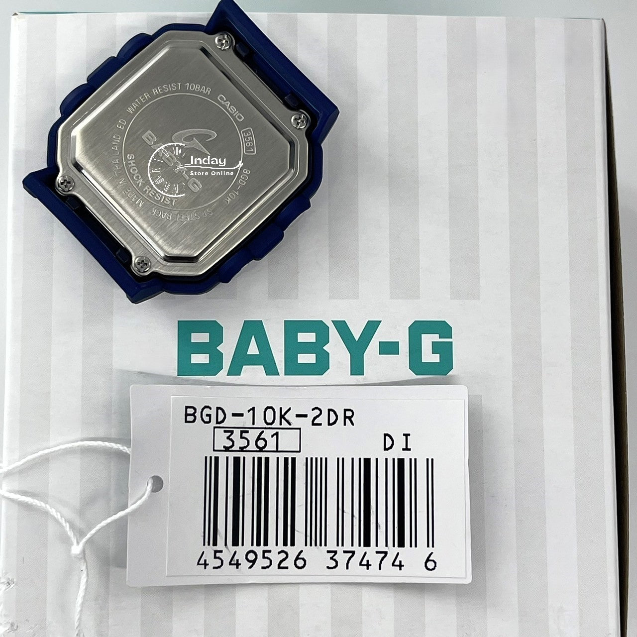 Casio Baby-G Women's Watch BGD-10K-2 Band Shock Resistant With Special Holder With Strap