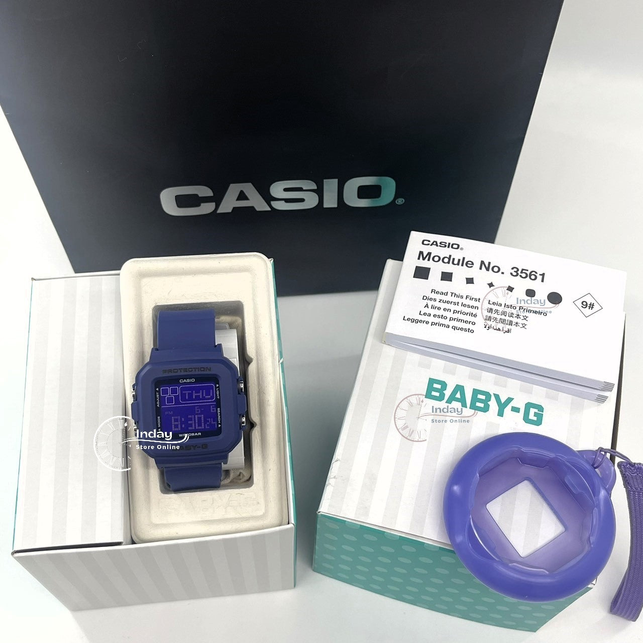 Casio Baby-G Women's Watch BGD-10K-2 Band Shock Resistant With Special Holder With Strap