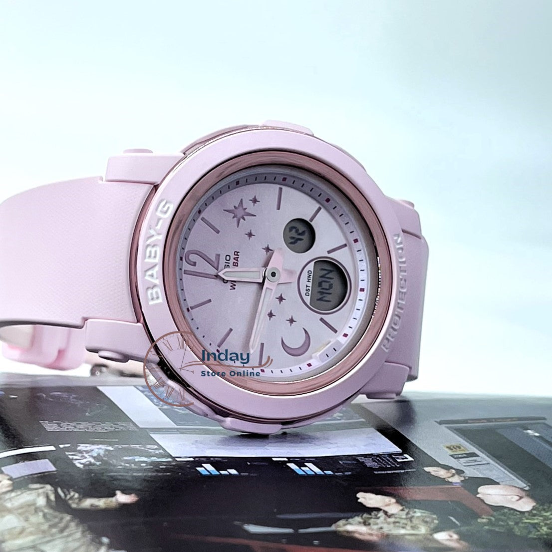 Casio Baby-G Women's Watch BGA-290DS-4A Resin Band Mineral Glass Shock Resistant