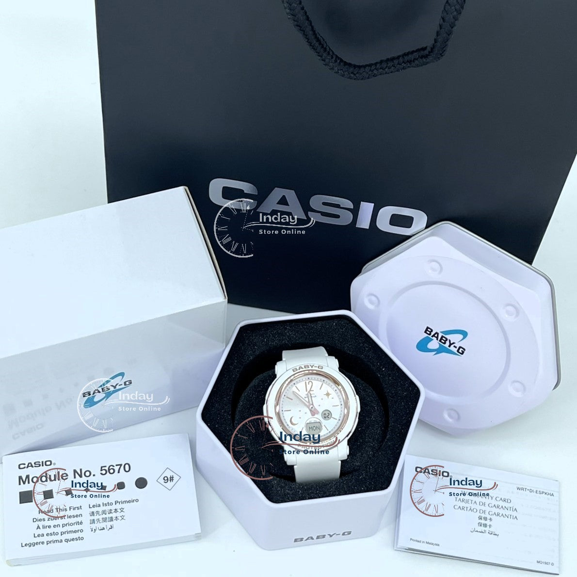 Casio Baby-G Women's Watch BGA-290DS-7A Resin Band Mineral Glass Shock Resistant