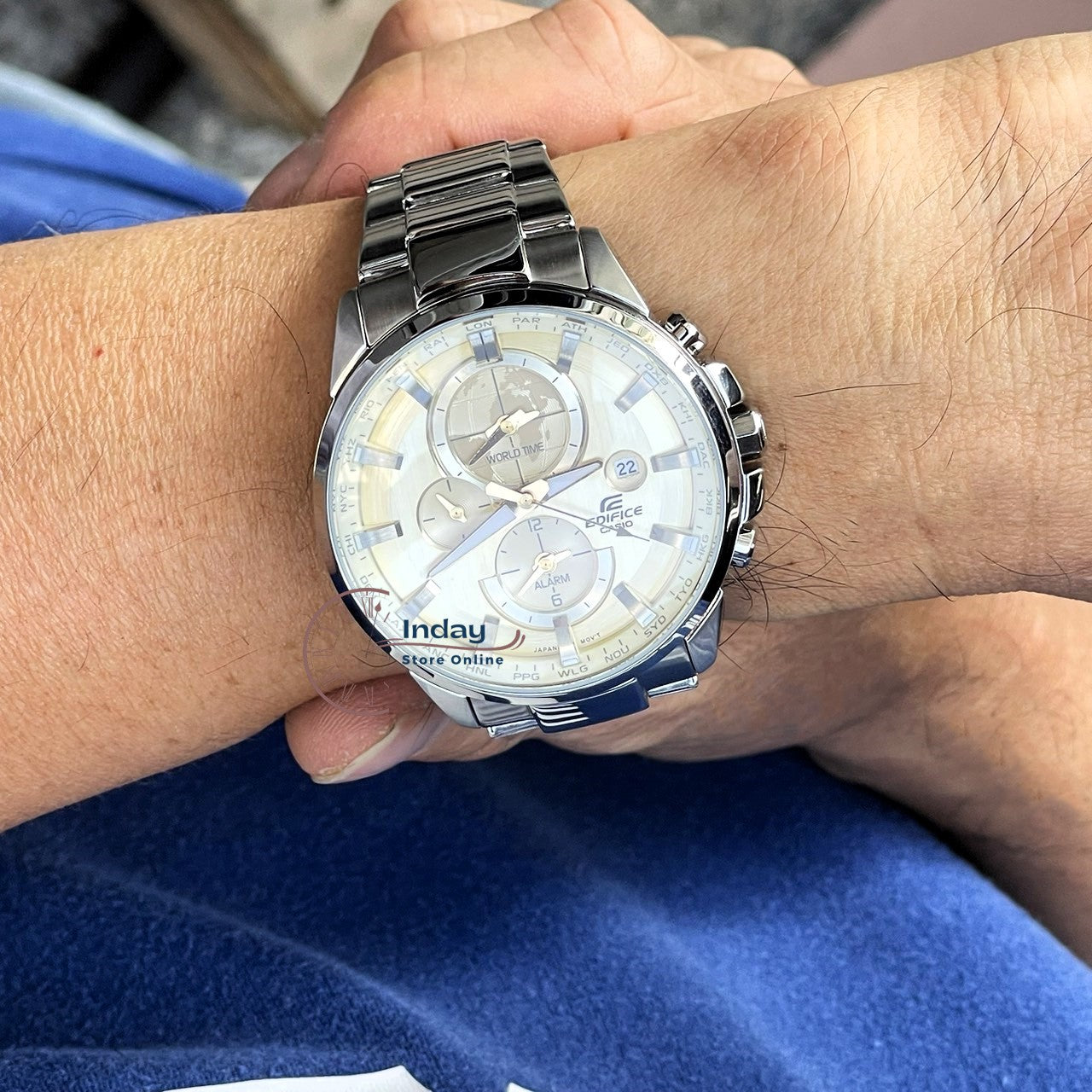 Casio Edifice Men's Watch ETD-310D-9A Stainless Steel Band Mineral Glass
