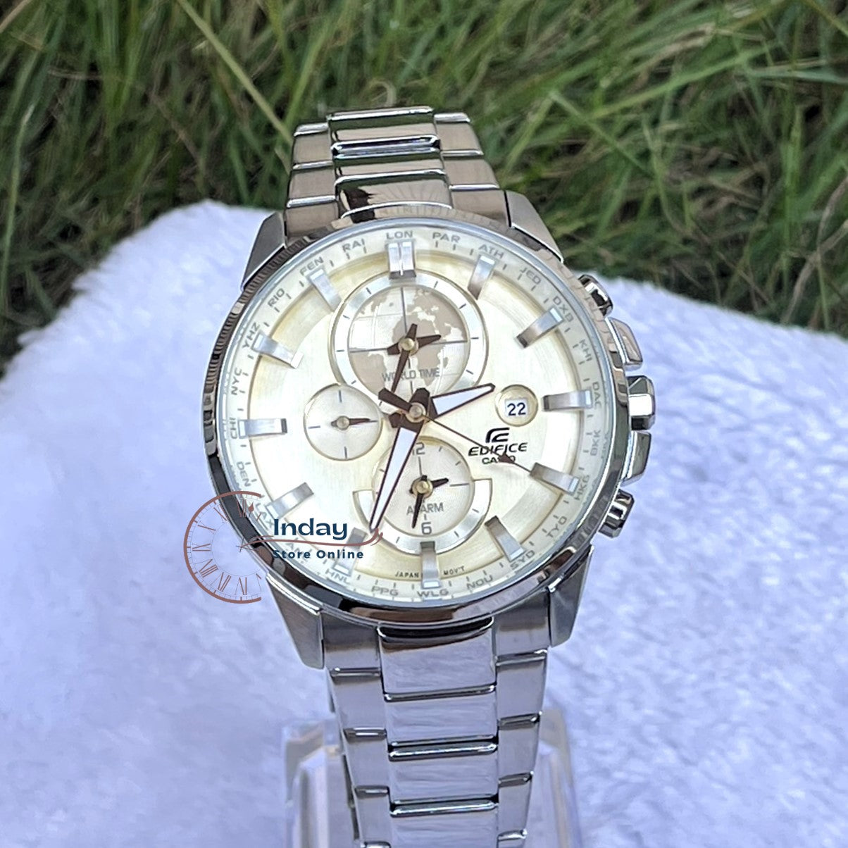 Casio Edifice Men's Watch ETD-310D-9A Stainless Steel Band Mineral Glass