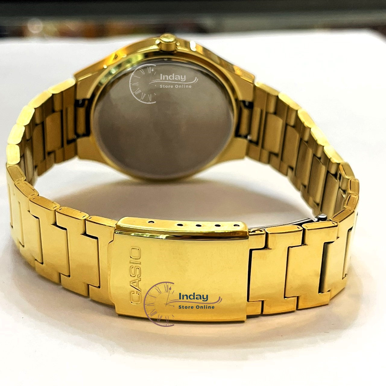 Casio Fashion Men's Watch MTP-1170N-9A Gold Plated Stainless Steel Strap Mineral Glass