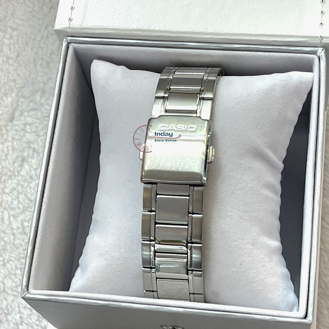Casio Fashion Men's Watch MTP-1374D-5A Stainless Steel Strap Mineral Glass
