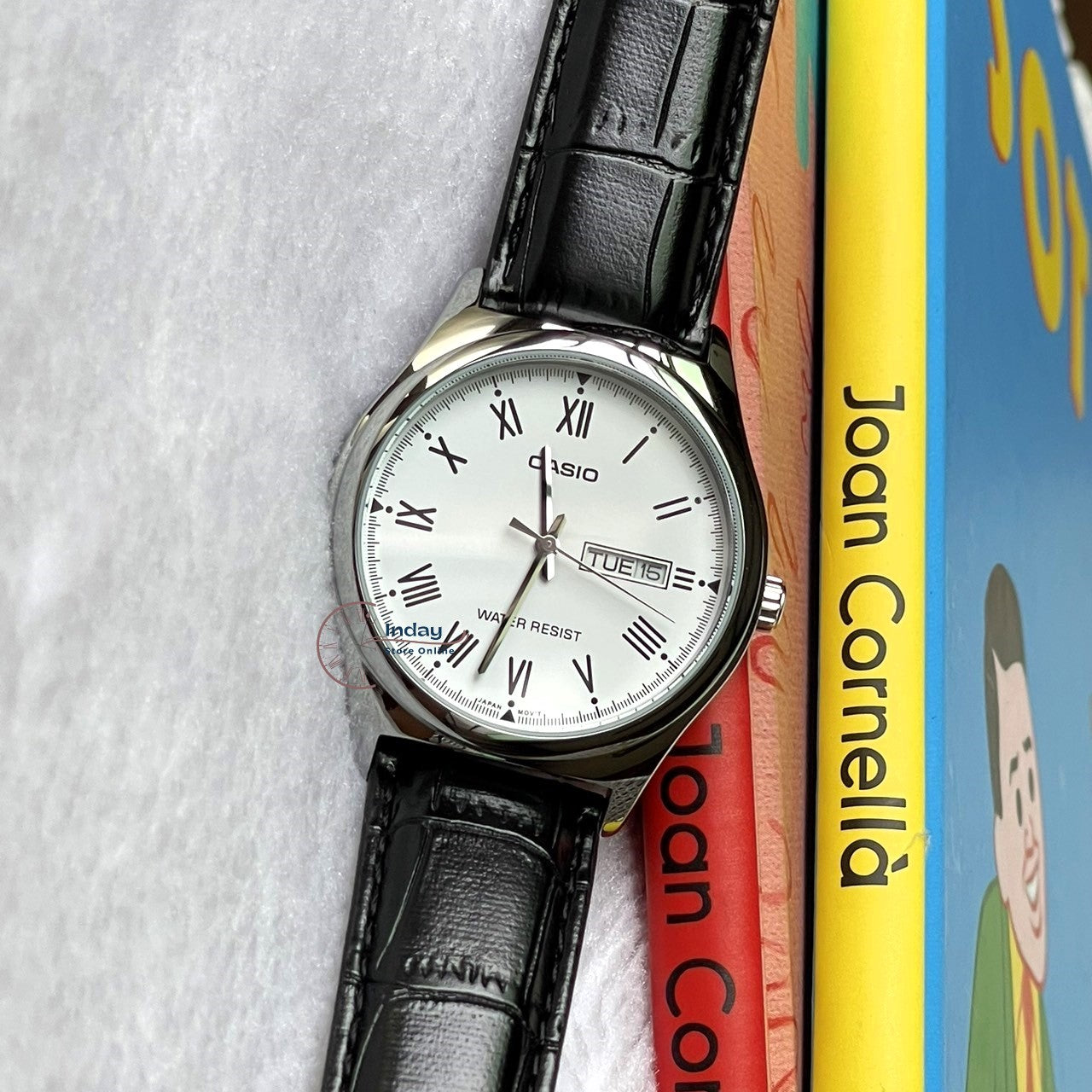 Casio Standard Men's Watch MTP-V006L-7B Mineral Glass Leather Band