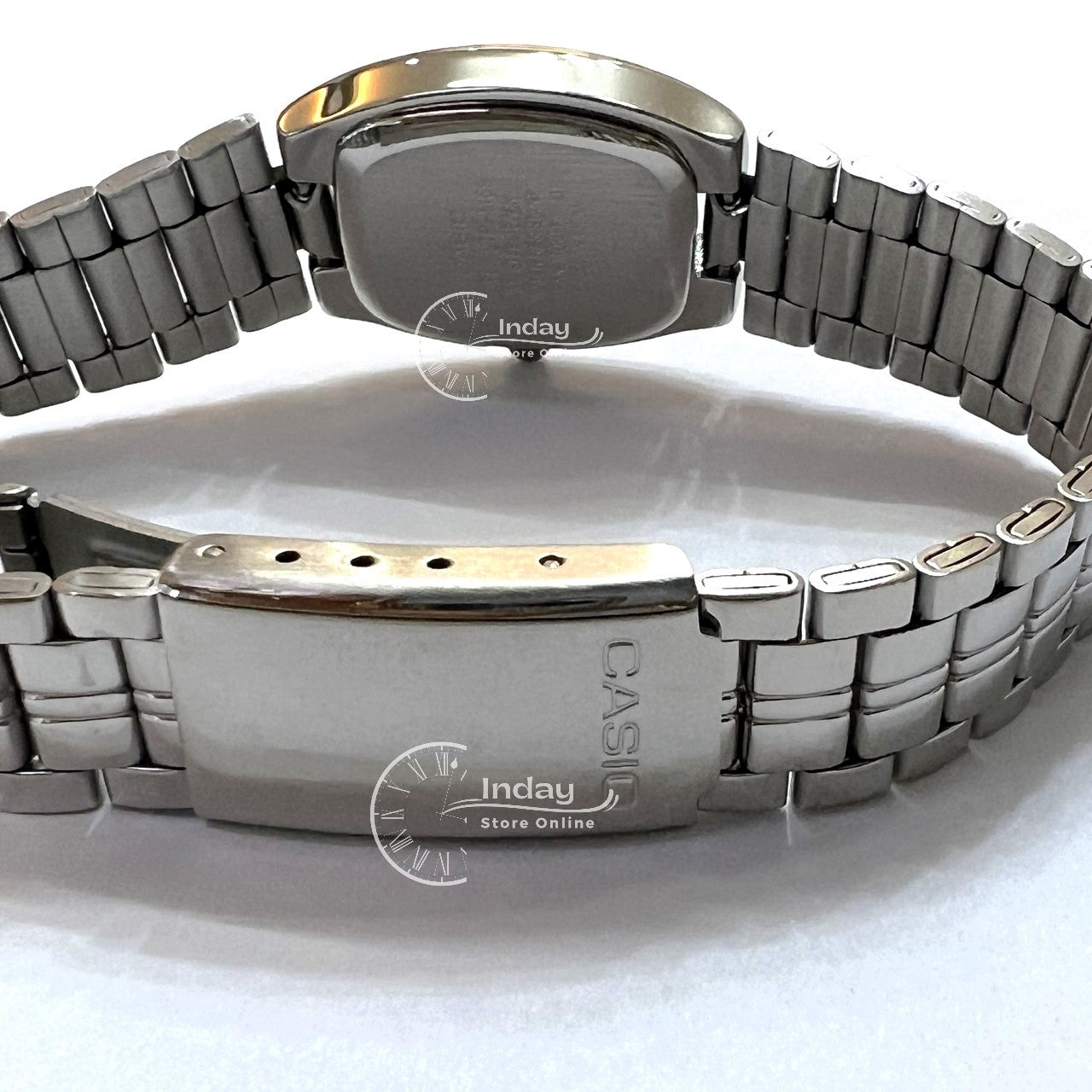 Casio Fashion Women's Watch LTP-1169D-7A Silver Stainless Steel Band Mineral Glass Triple-fold Clasp