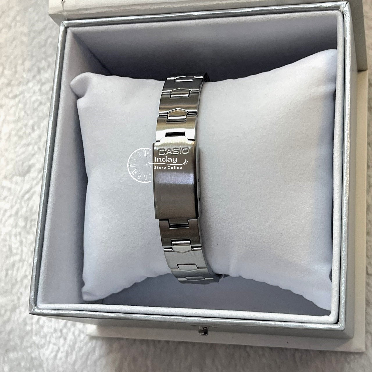 Casio Fashion Women's Watch LTP-1241D-4A Silver Stainless Steel Band Mineral Glass