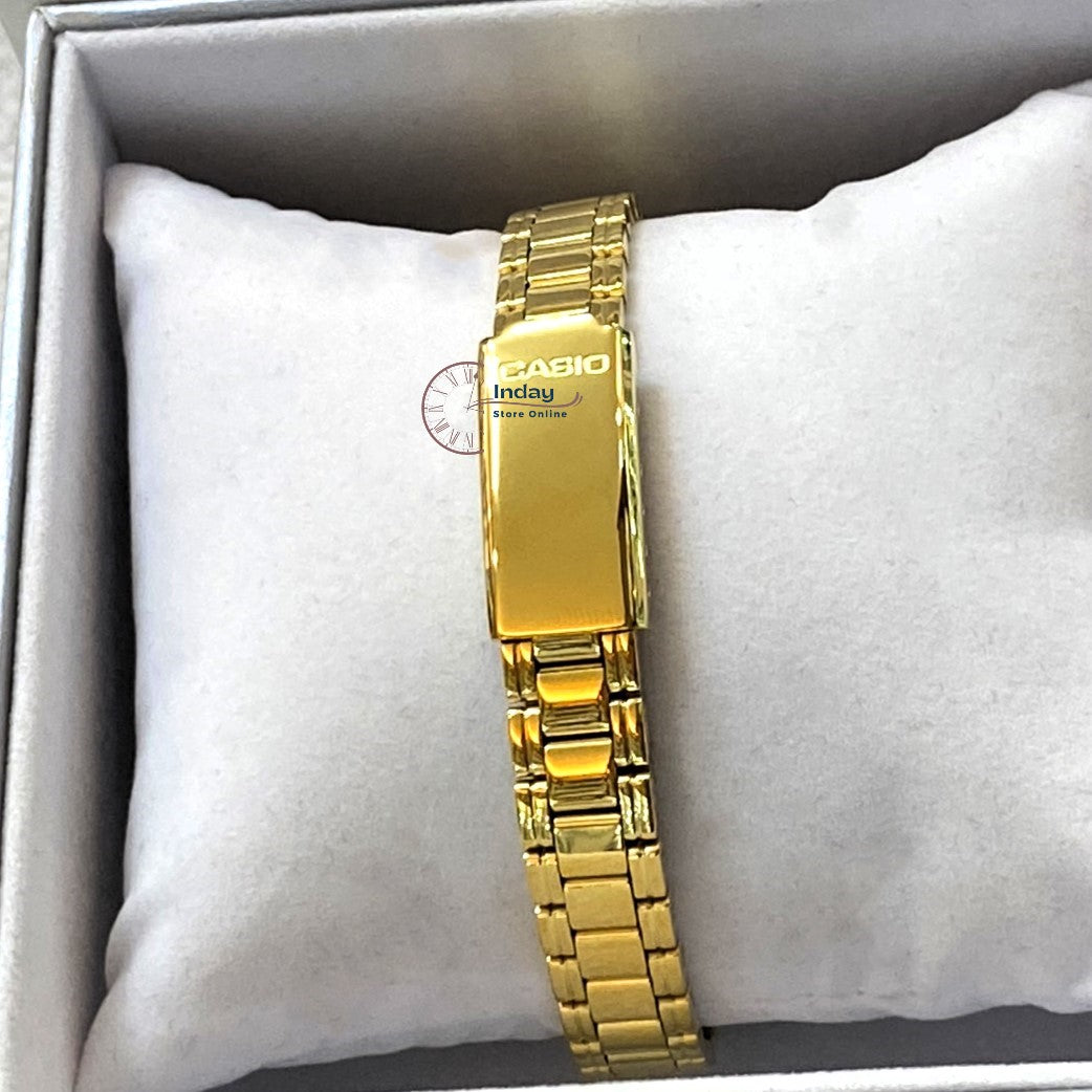 Casio Fashion Women's Watch LTP-1275G-9A Gold Plated Stainless Steel Band Mineral Glass