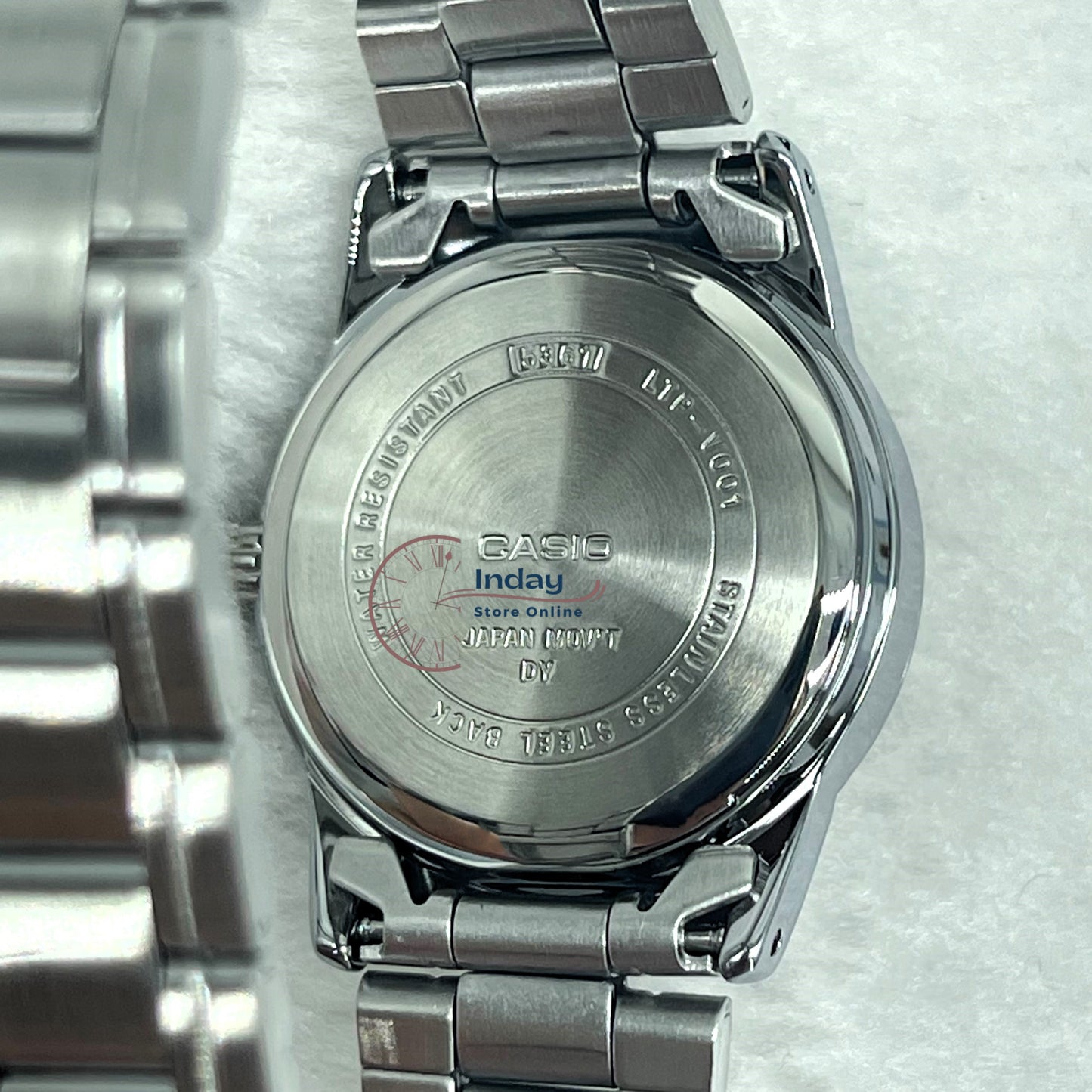 Casio Standard Women's Watch LTP-V001D-7B Silver Stainless Steel Strap