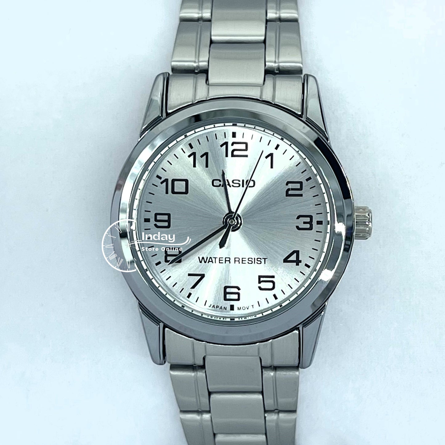 Casio Standard Women's Watch LTP-V001D-7B Silver Stainless Steel Strap