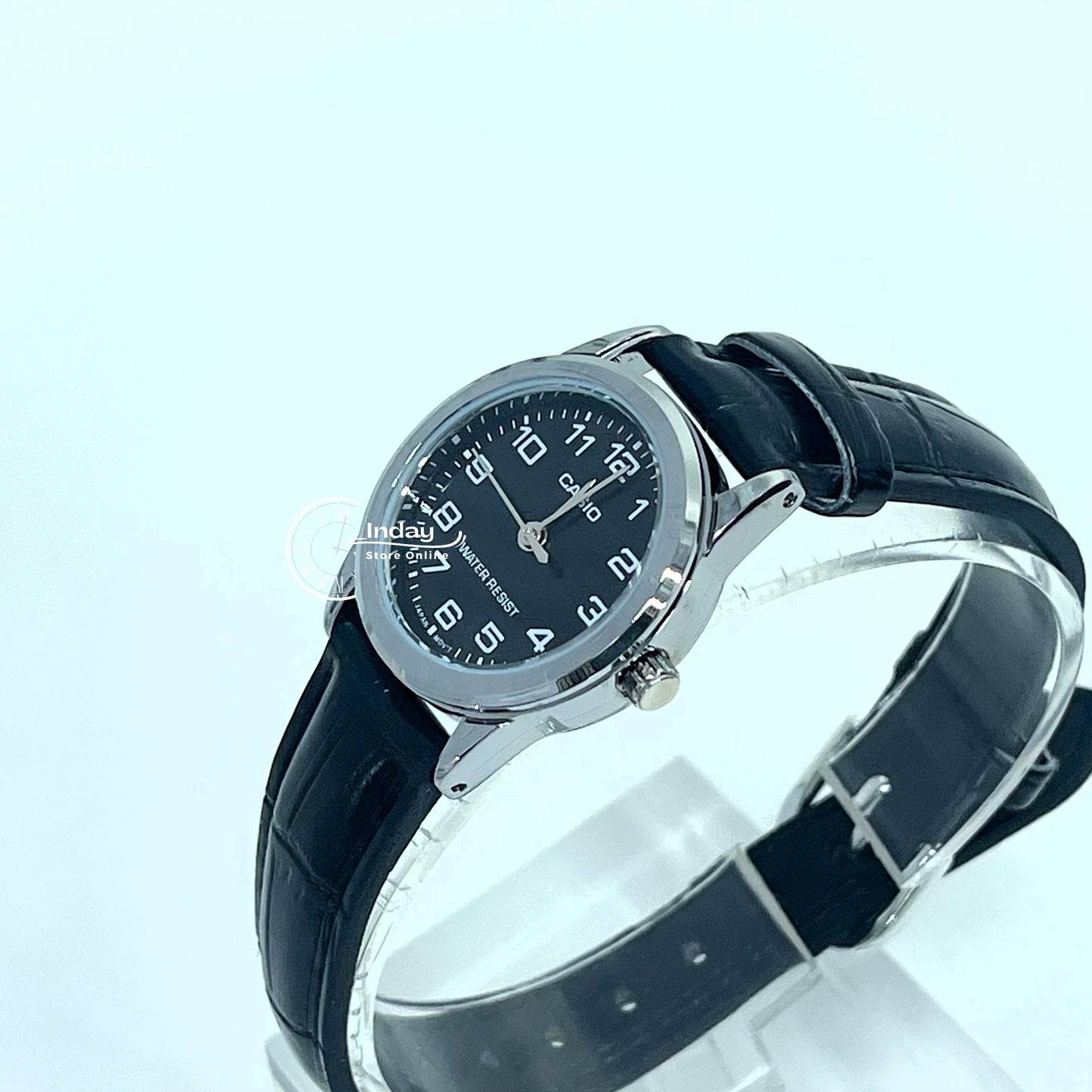 Casio Standard Women's Watch LTP-V001L-1B Black Leather Strap