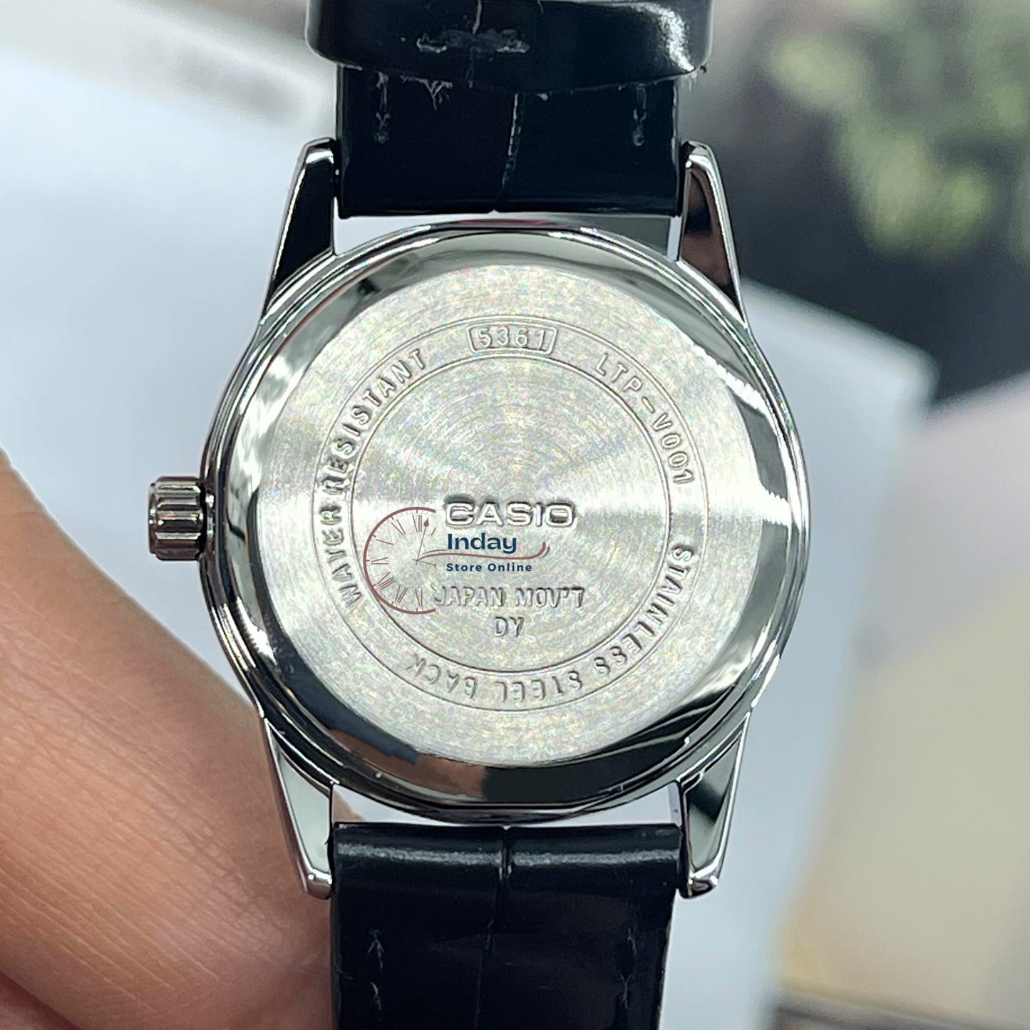 Casio Standard Women's Watch LTP-V001L-1B Black Leather Strap
