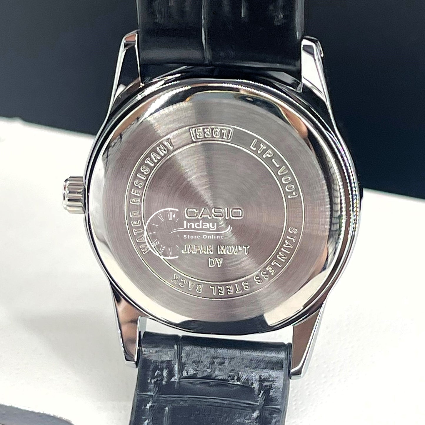 Casio Standard Women's Watch LTP-V001L-7B Black Leather Strap