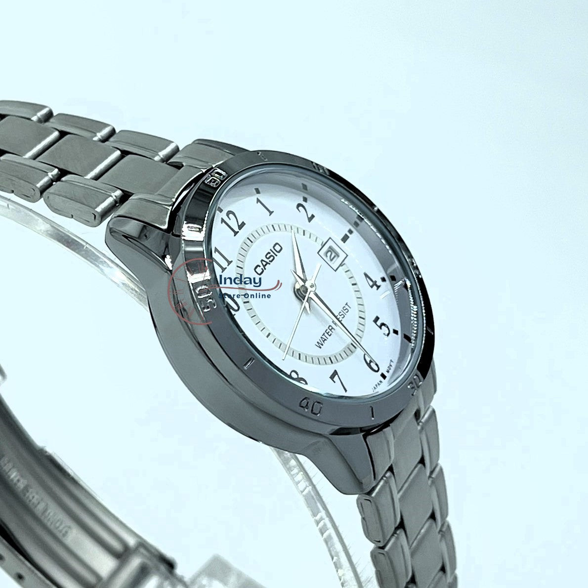 Casio Standard Women's Watch LTP-V004D-7B Silver Stainless Steel Strap Mineral Glass